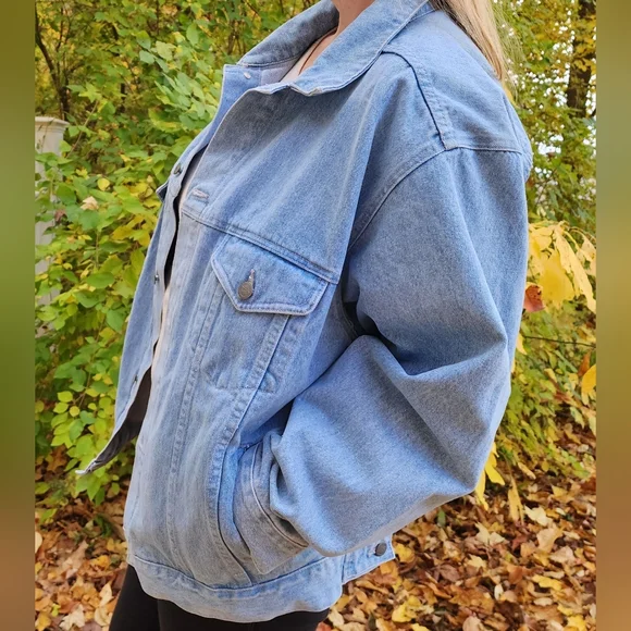 Vintage Pepsi Soda Pop Light Wash Denim Jean Jacket - Picture 6 of 7